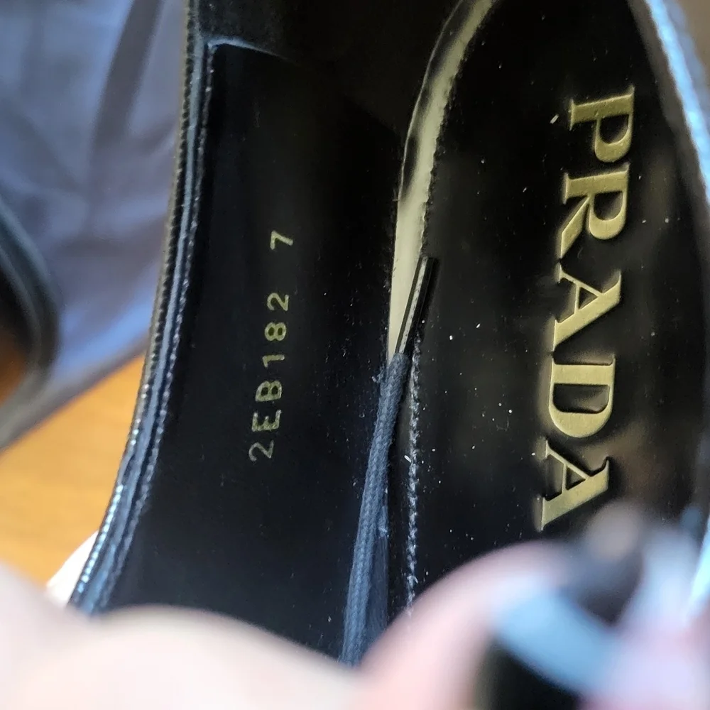 Prada Men's Black Leather Shoes